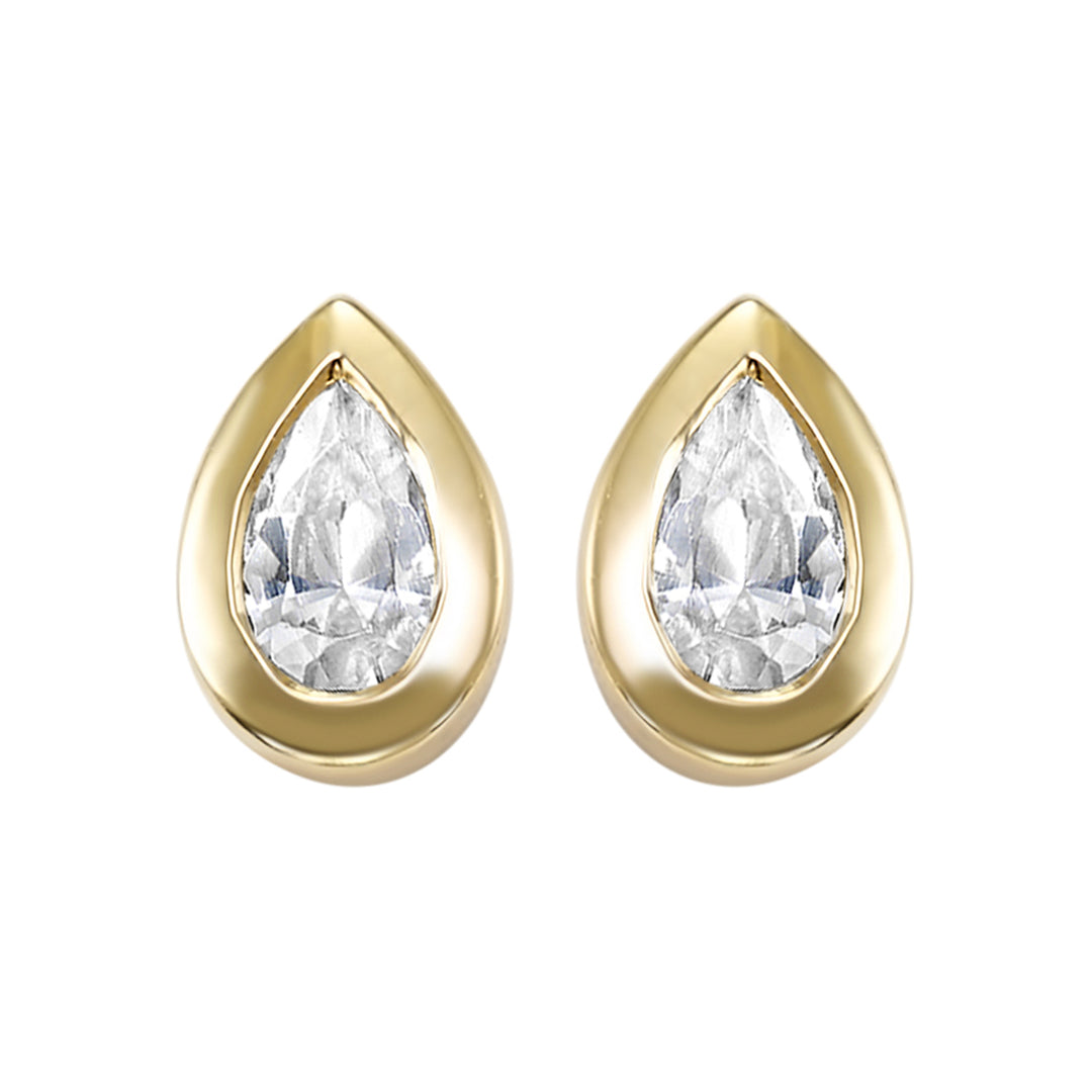 14Kt Yellow Gold Diamond 1/6Ctw Earring