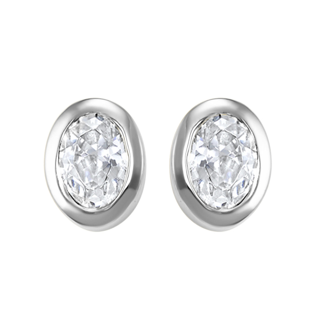 14Kt White Gold Diamond 1/6Ctw Earring