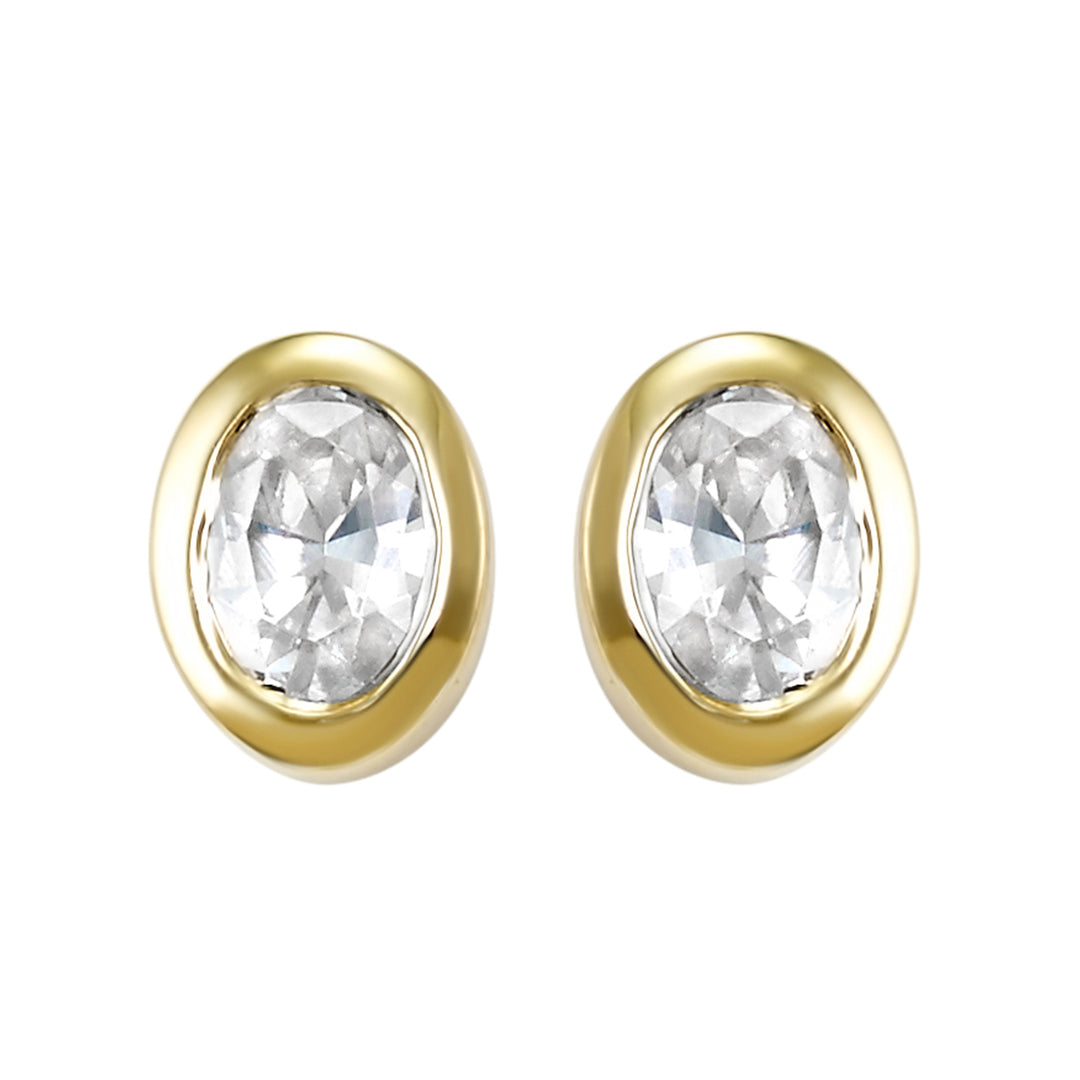 14Kt Yellow Gold Diamond 1/6Ctw Earring