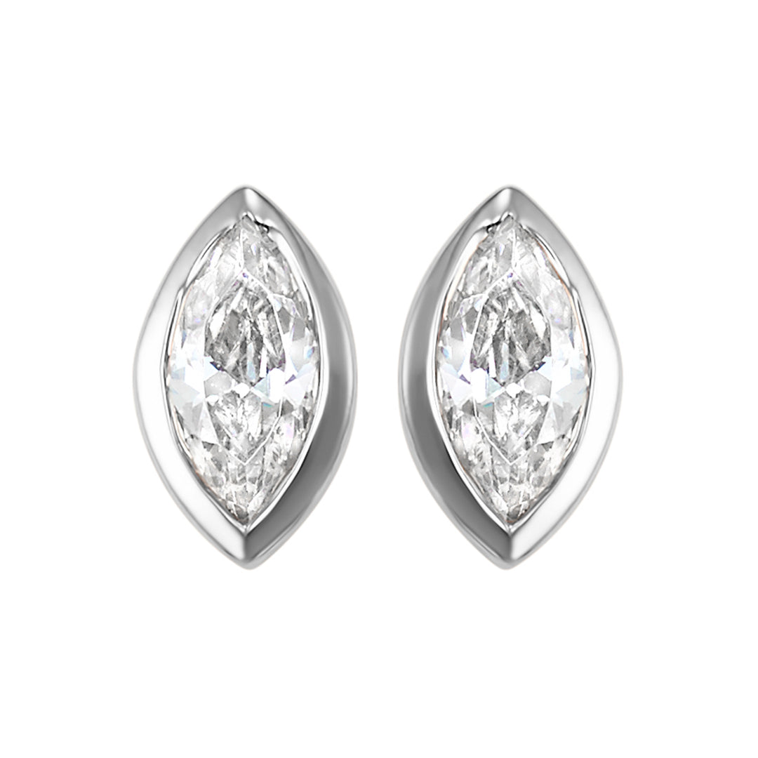 14Kt White Gold Diamond 1/6Ctw Earring