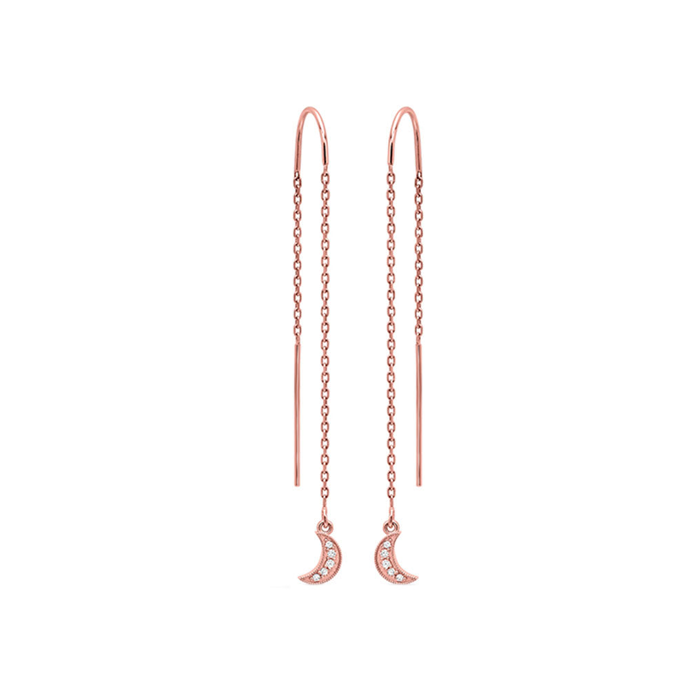 14Kt Rose Gold Diamond 1/20Ctw Earring