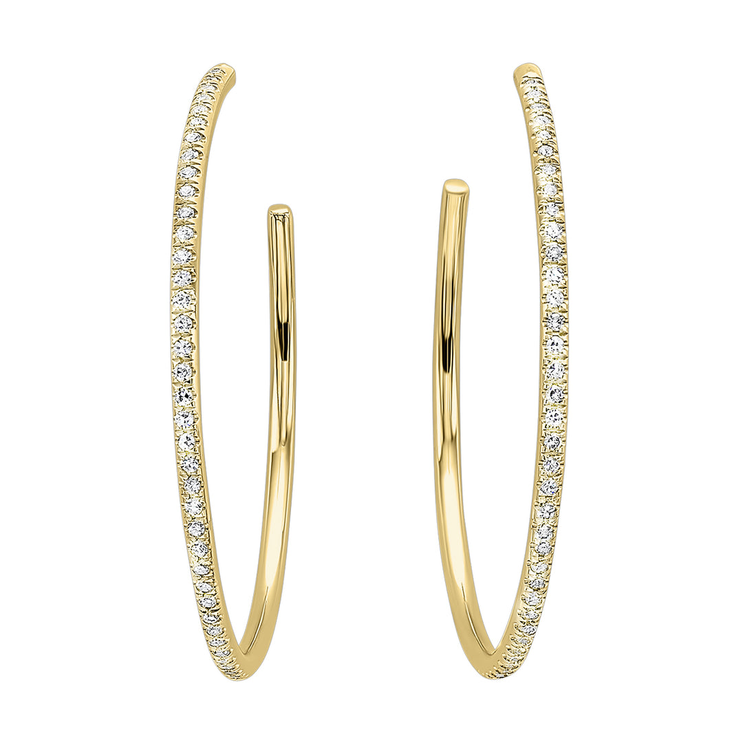 14Kt Yellow Gold Diamond 1/10Ctw Earring