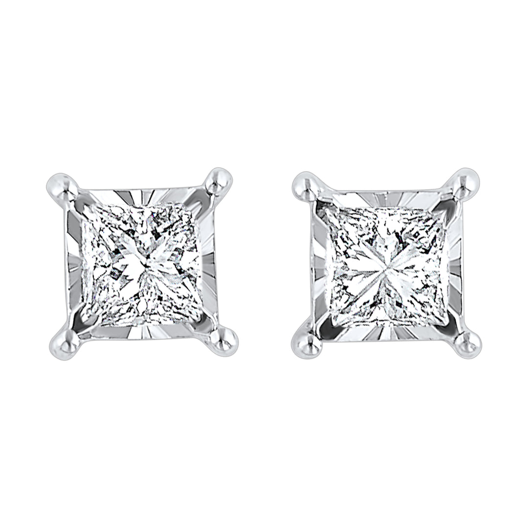 14Kt White Gold Diamond 1/2Ctw Earring