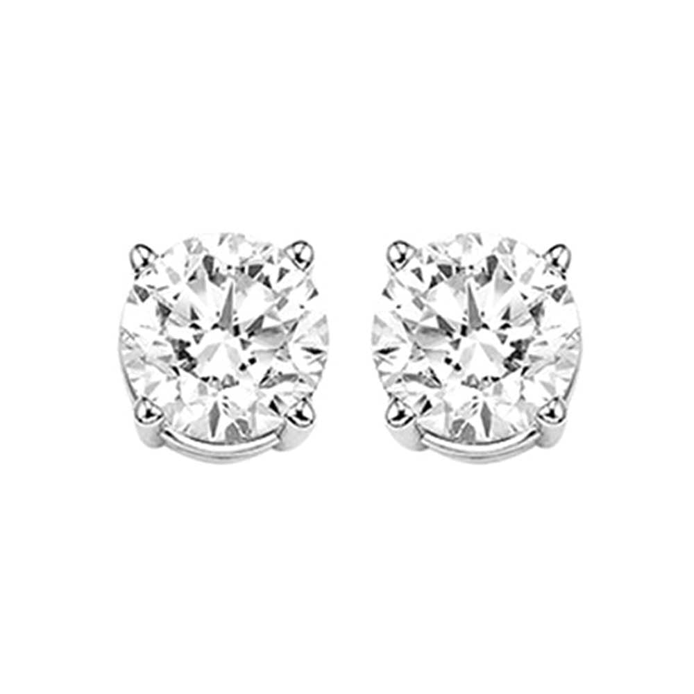 14Kt White Gold Diamond 1Ctw Earring