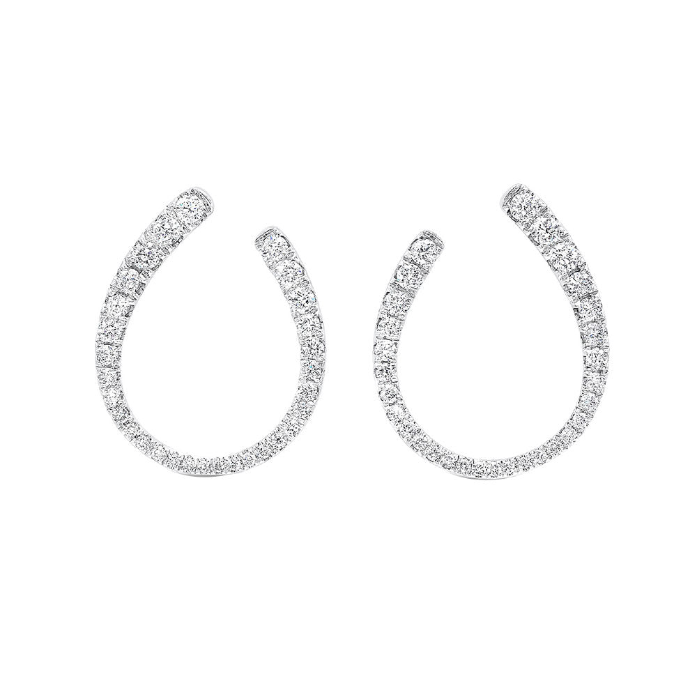 14Kt White Gold Diamond 1Ctw Earring