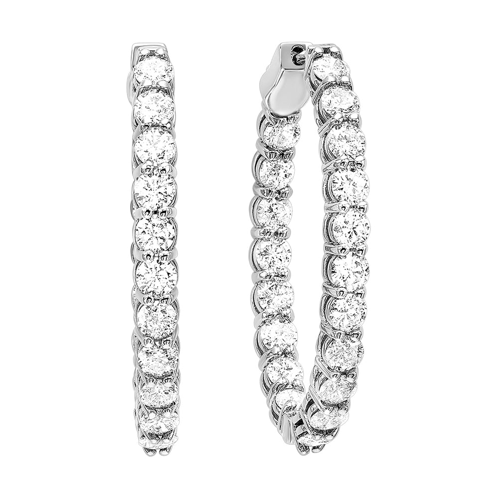 14Kt White Gold Diamond 1Ctw Earring