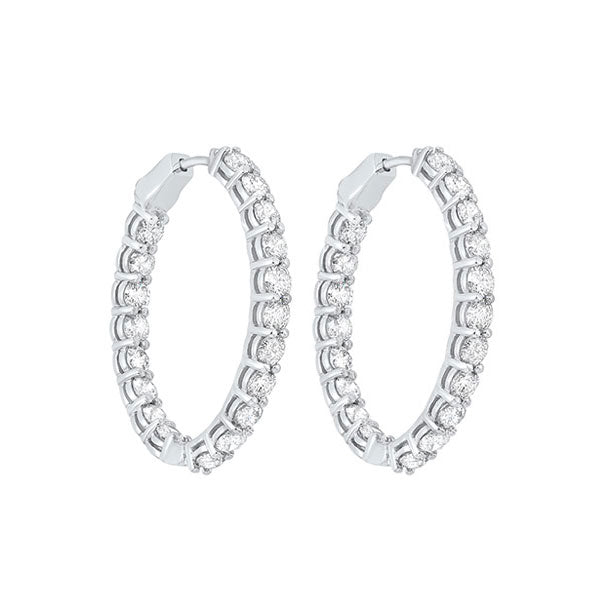 14Kt White Gold Diamond 7Ctw Earring