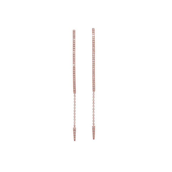 14Kt Rose Gold Diamond 1/3Ctw Earring