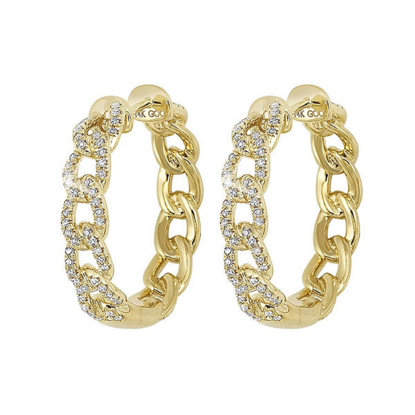 14Kt Yellow Gold Diamond 1/2Ctw Earring