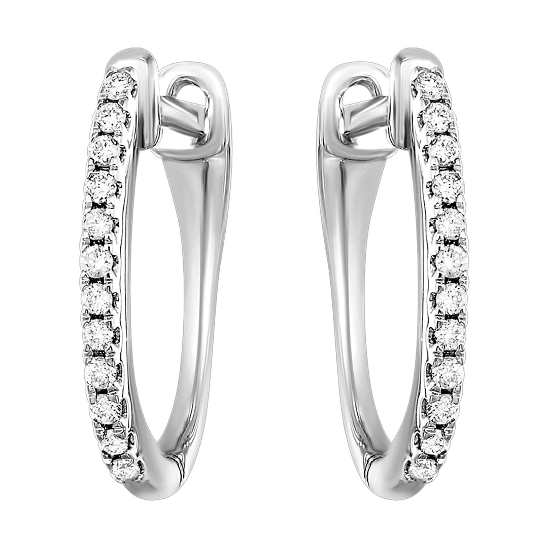 10Kt White Gold Diamond 1/10Ctw Earring