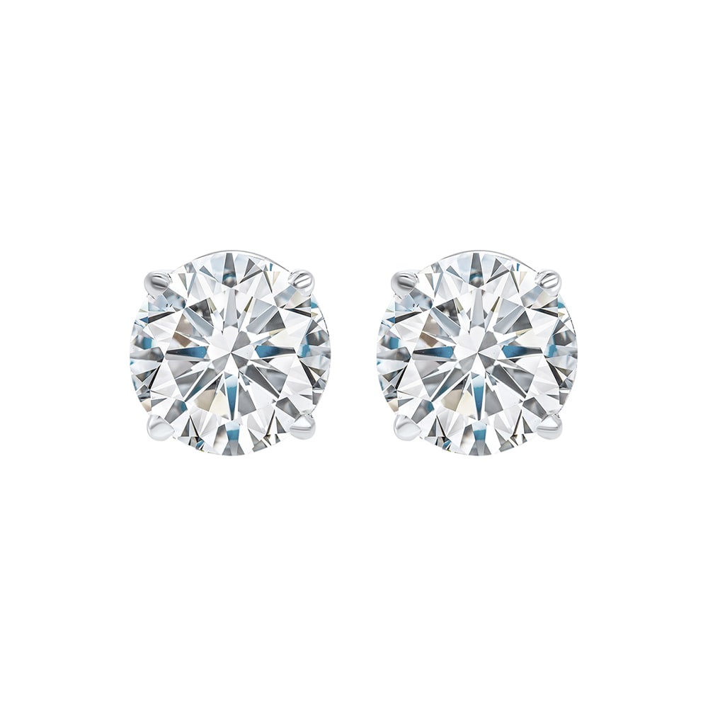 14Kt White Gold Diamond 1Ctw Earring