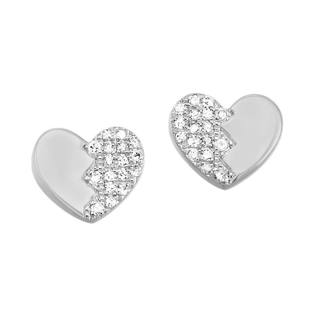 10Kt White Gold Diamond 1/8Ctw Earring