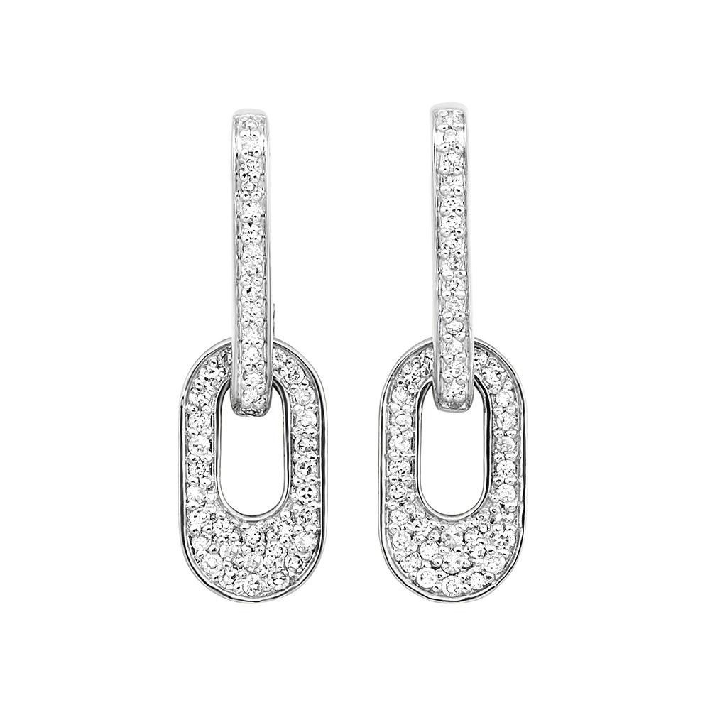 10Kt White Gold Diamond 1/3Ctw Earring