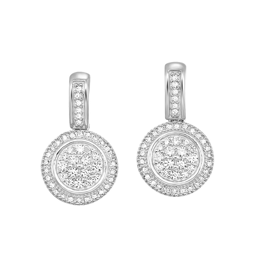 14Kt White Gold Diamond 1/4Ctw Earring