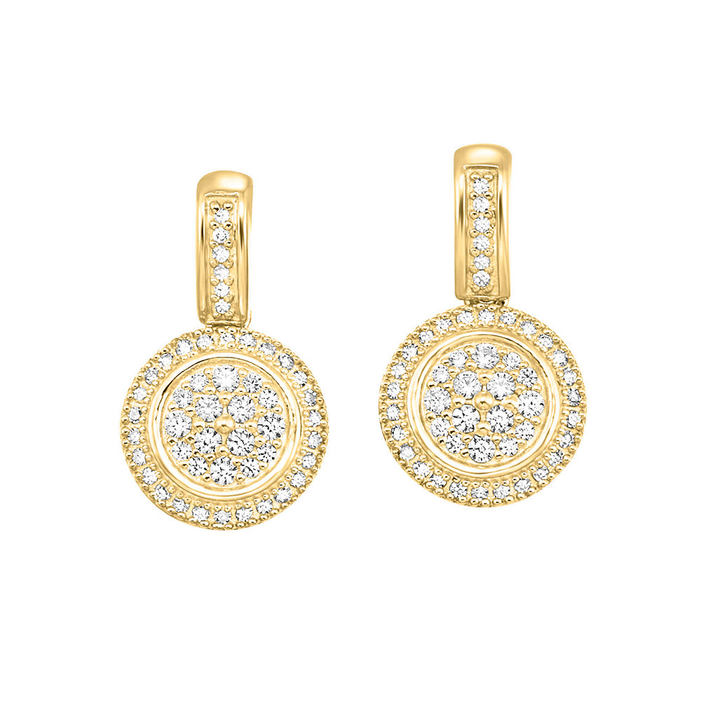 14Kt Yellow Gold Diamond 1/4Ctw Earring