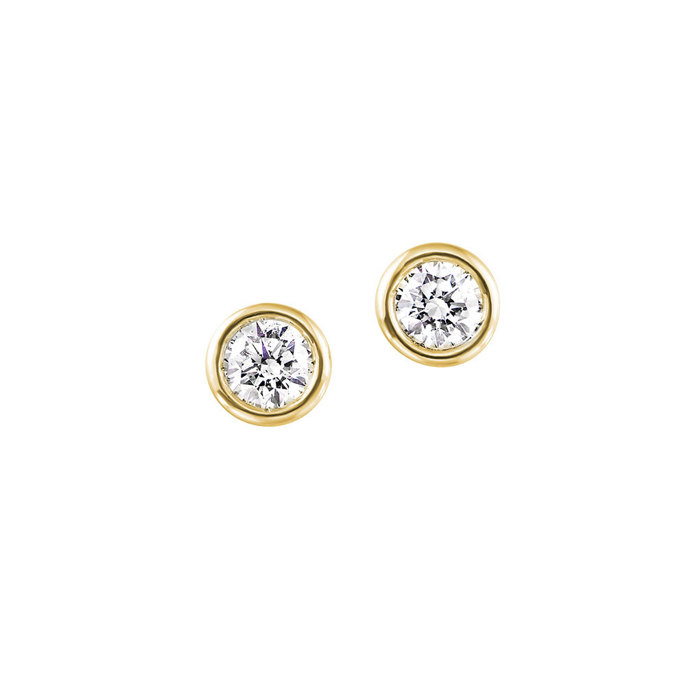 14Kt Yellow Gold Diamond 1Ctw Earring