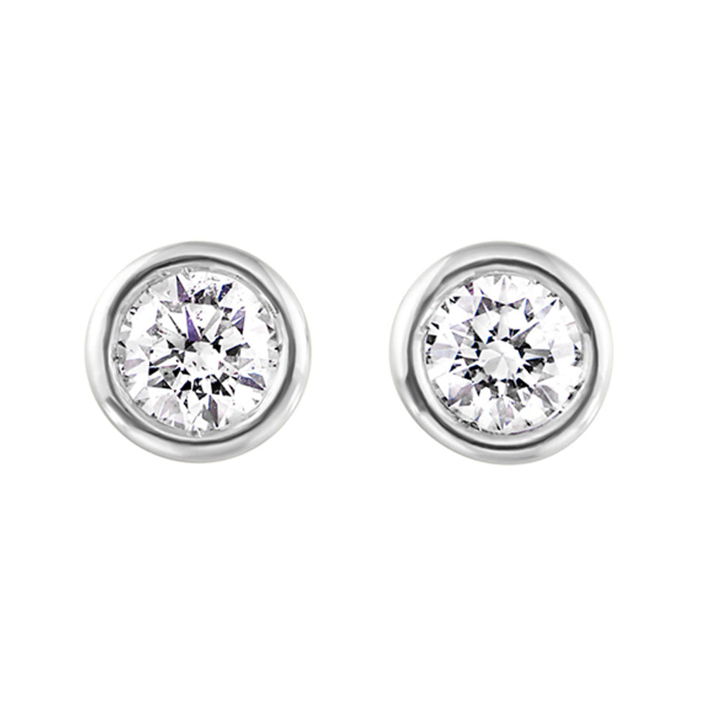 14Kt White Gold Diamond 1/4Ctw Earring