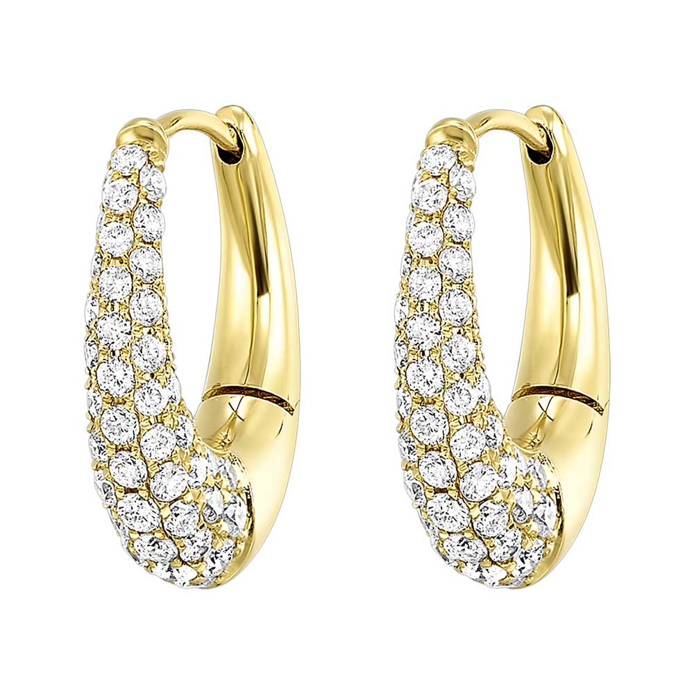 14Kt Yellow Gold Diamond 1 1/4Ctw Earring