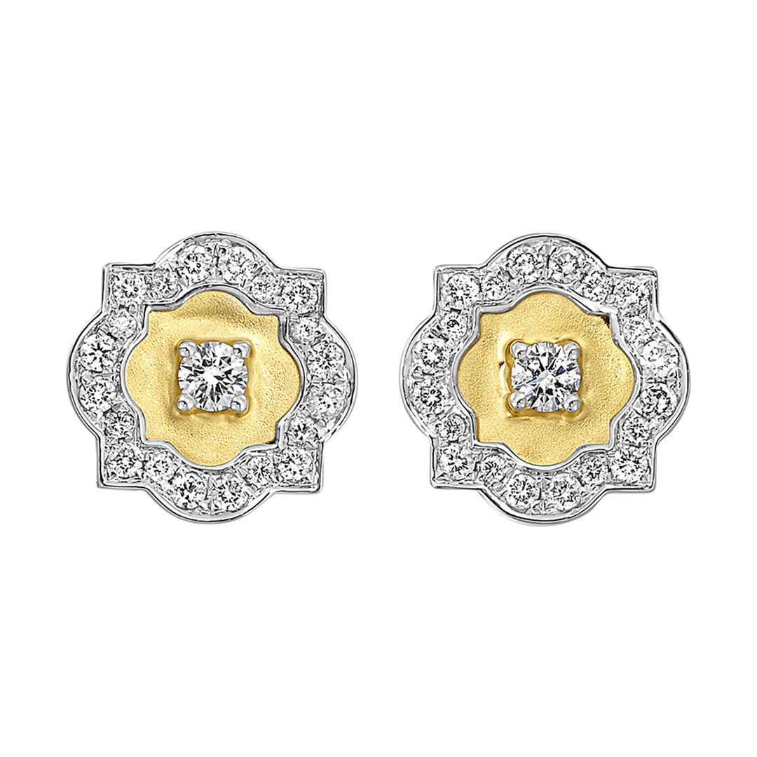 14Kt Yellow Gold Diamond 1/2Ctw Earring