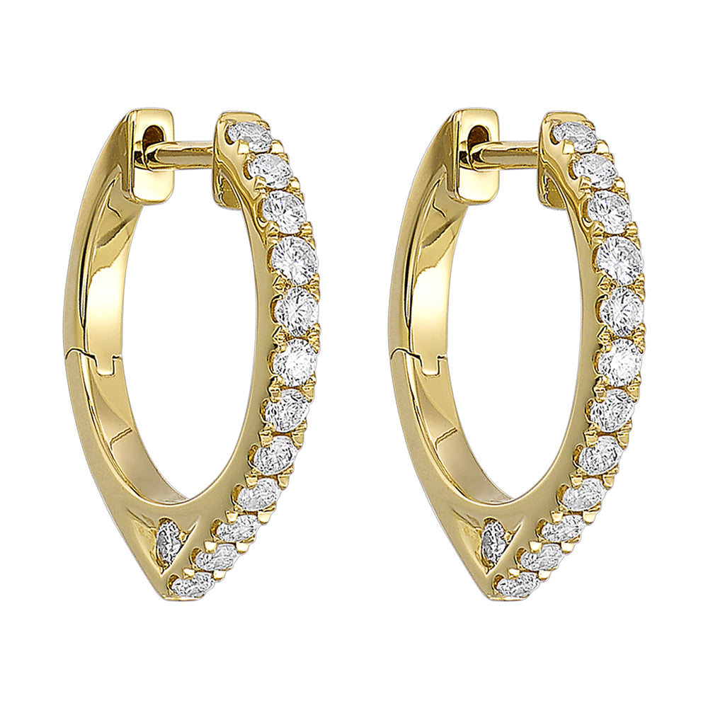 14Kt Yellow Gold Diamond 1/2Ctw Earring