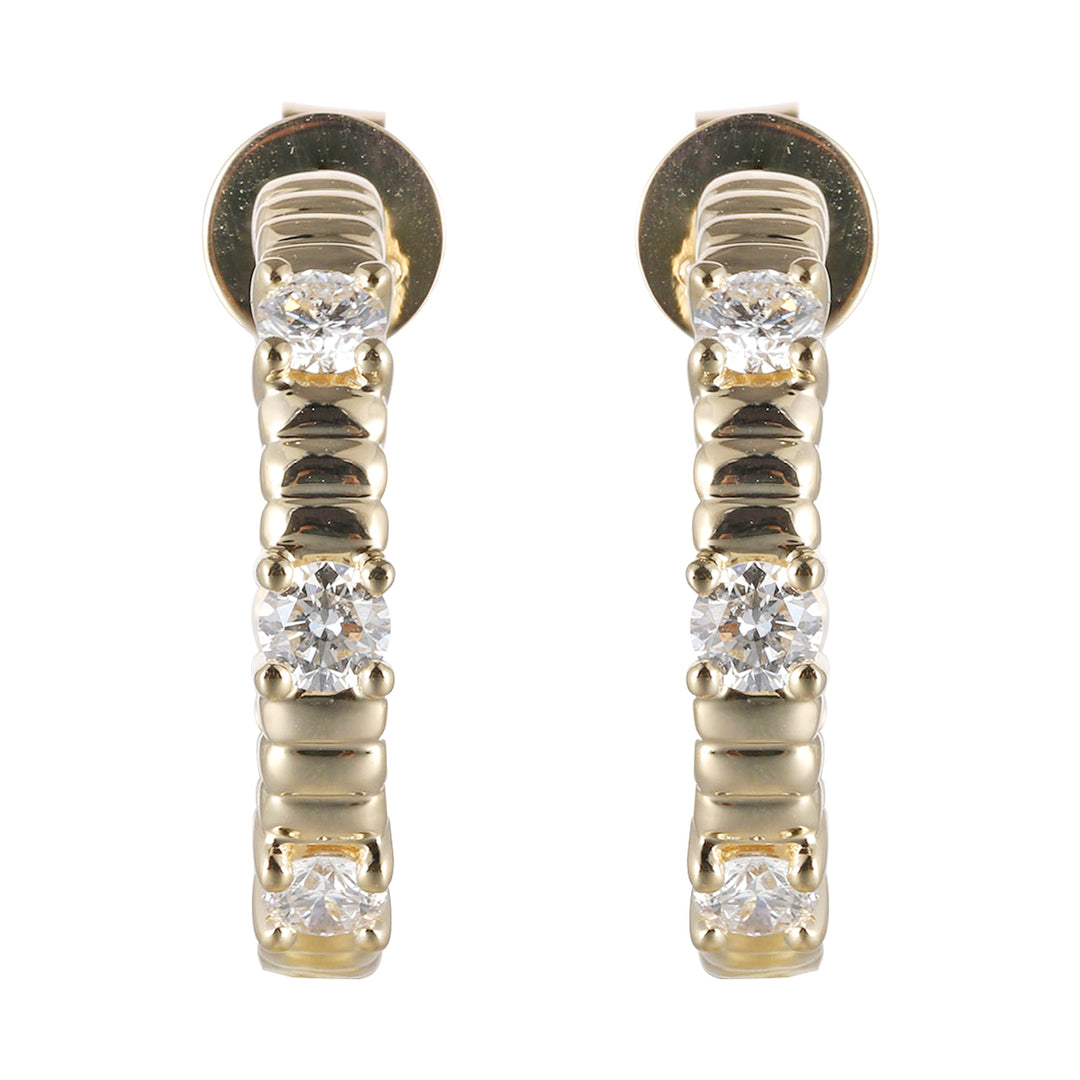 14Kt Yellow Gold Diamond 1/2Ctw Earring