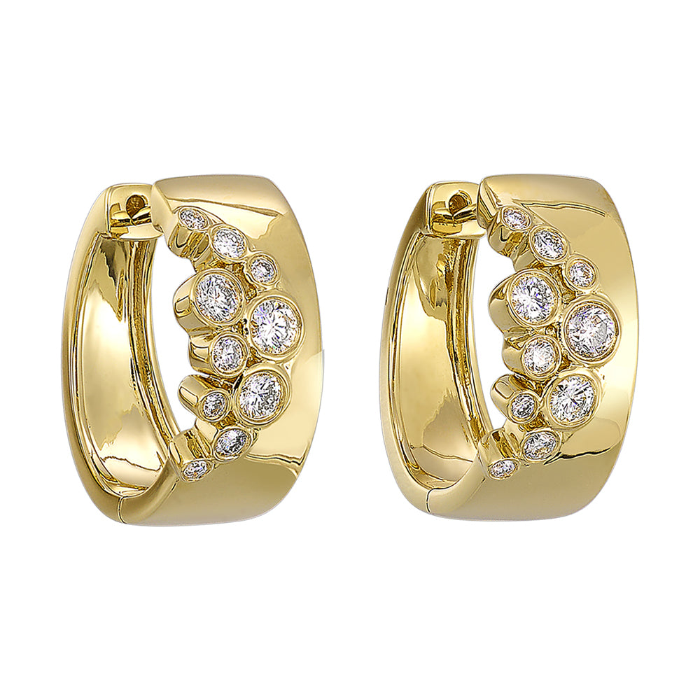 14Kt Yellow Gold Diamond 1/2Ctw Earring