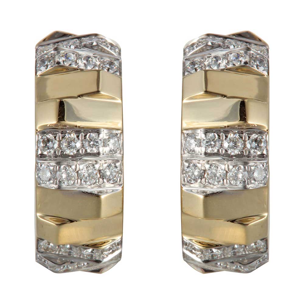 14Kt Yellow Gold Diamond 1/2Ctw Earring