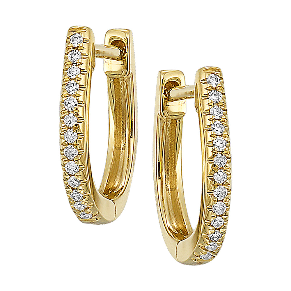 14Kt Yellow Gold Diamond 1/20Ctw Earring