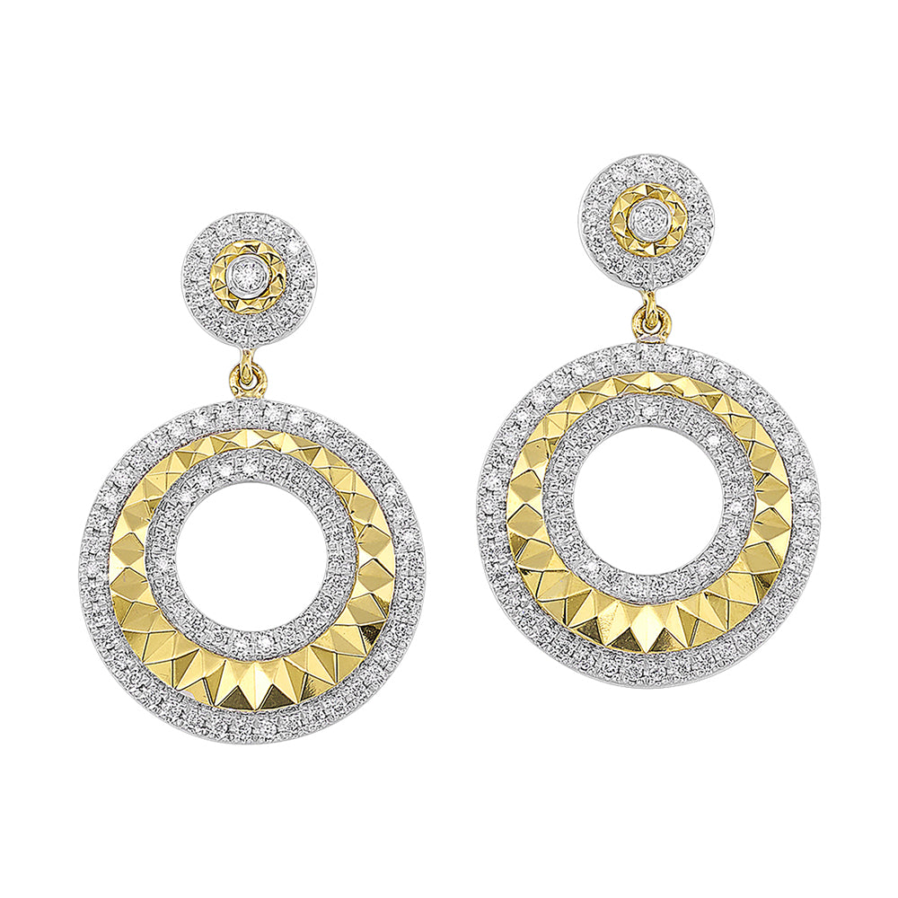 14Kt Yellow Gold Diamond 1/3Ctw Earring