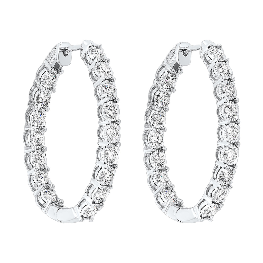 14Kt White Gold Diamond 2Ctw Earring