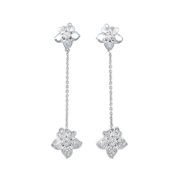 10Kt White Gold Diamond 1/4Ctw Earring