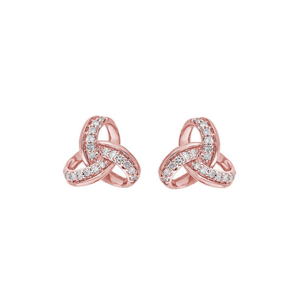 10Kt Rose Gold Diamond 1/10Ctw Earring