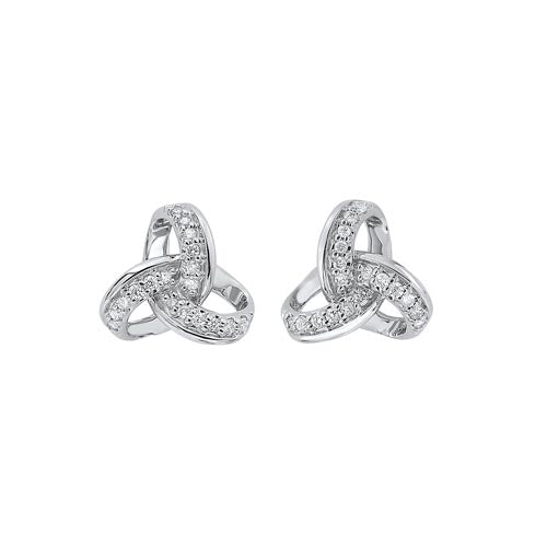 10Kt White Gold Diamond 1/10Ctw Earring