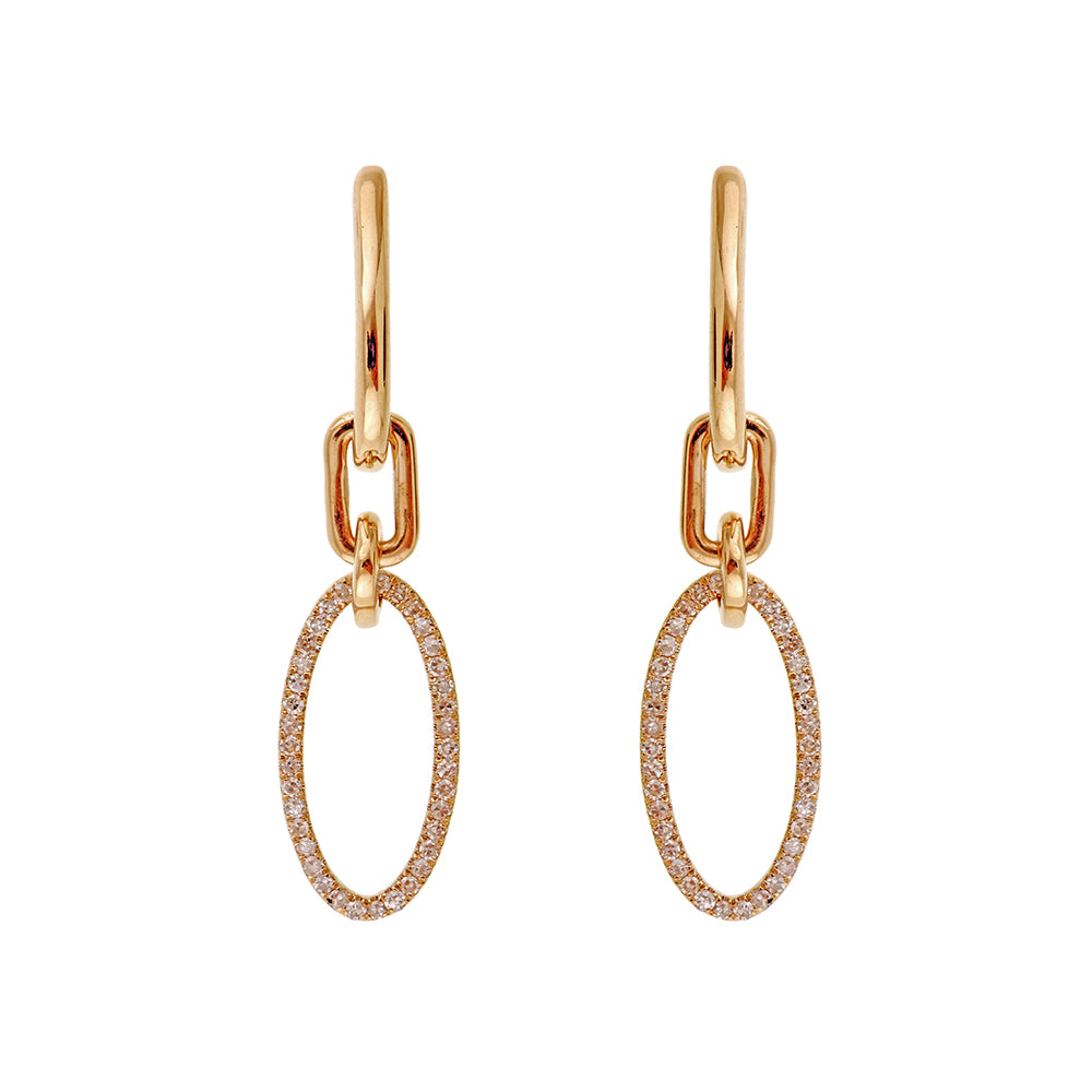 14Kt Yellow Gold Diamond 1/5Ctw Earring