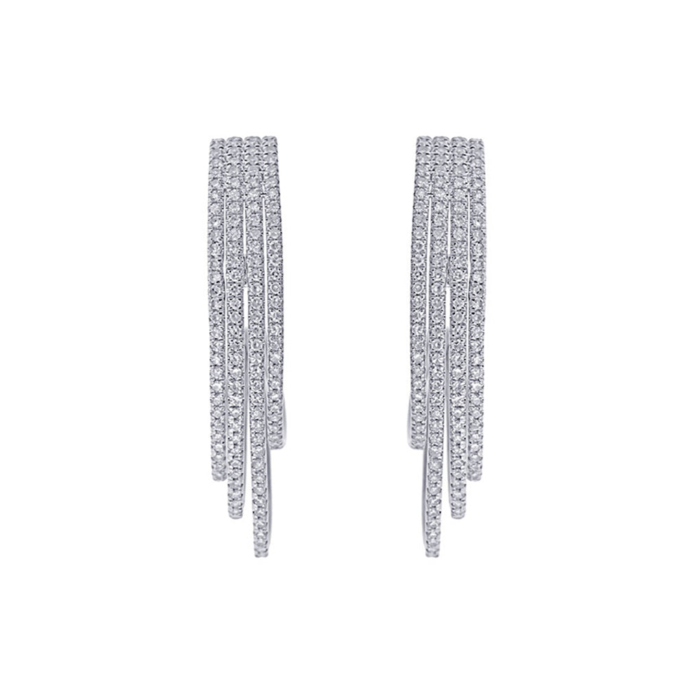 10Kt White Gold Diamond 1/2Ctw Earring