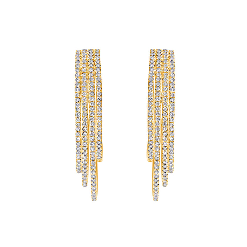 10Kt Yellow Gold Diamond 1/2Ctw Earring