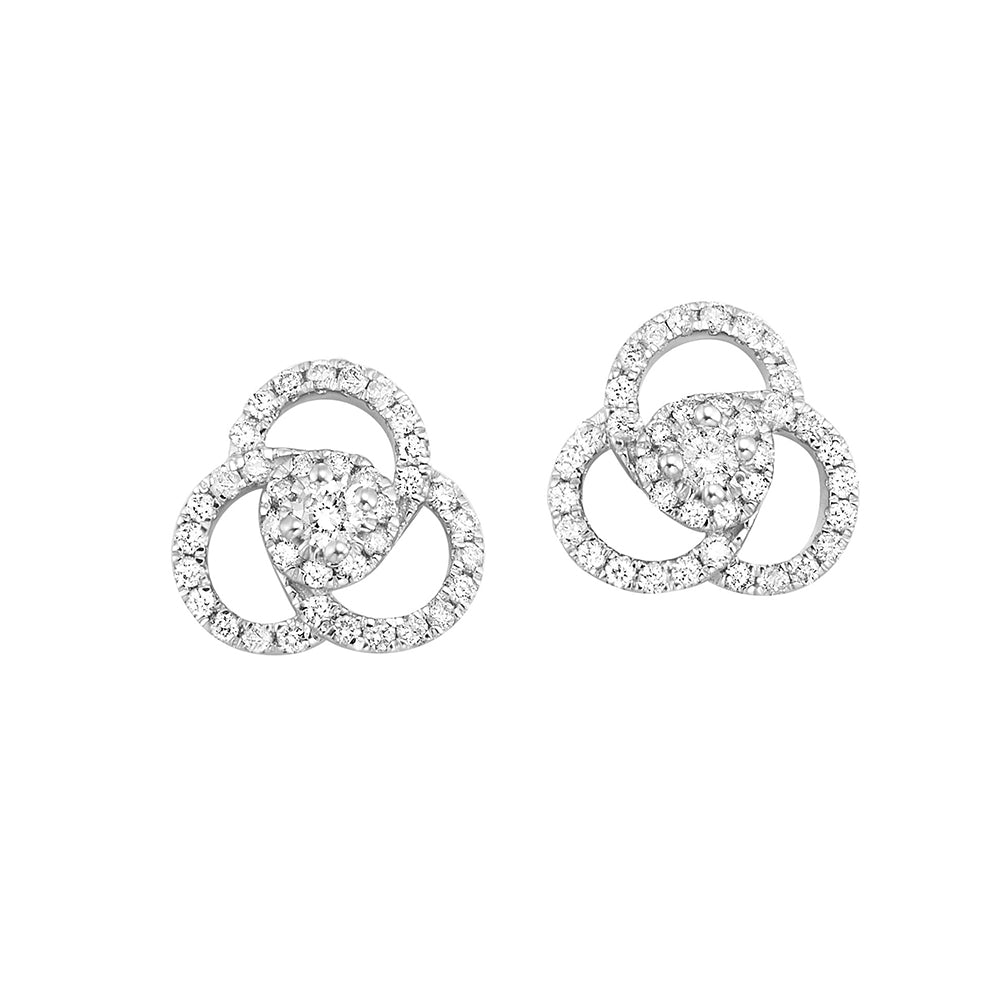 14Kt White Gold Diamond 1/3Ctw Earring