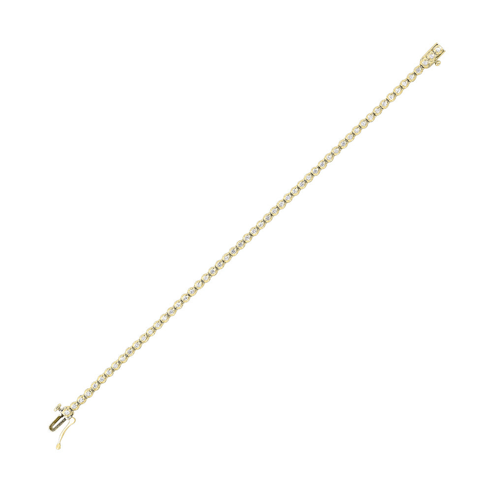 14Kt Yellow Gold Diamond 1Ctw Bracelet