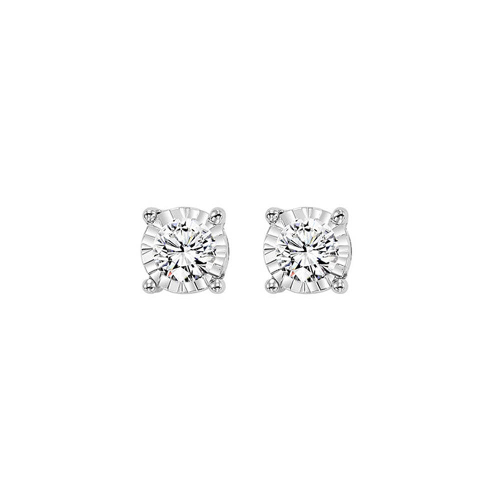 14Kt White Gold Diamond 1/2Ctw Earring