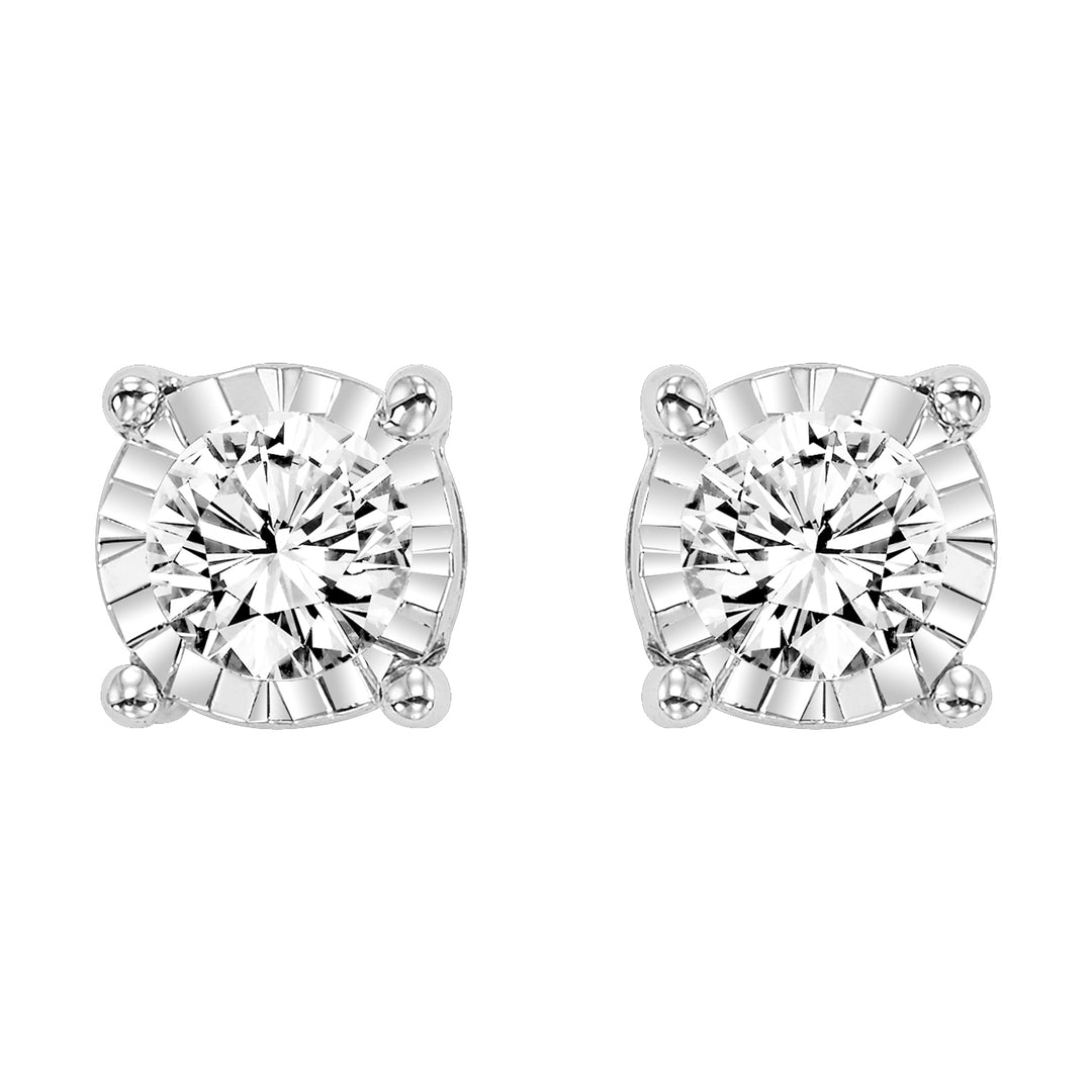 14Kt White Gold Diamond 1/2Ctw Earring