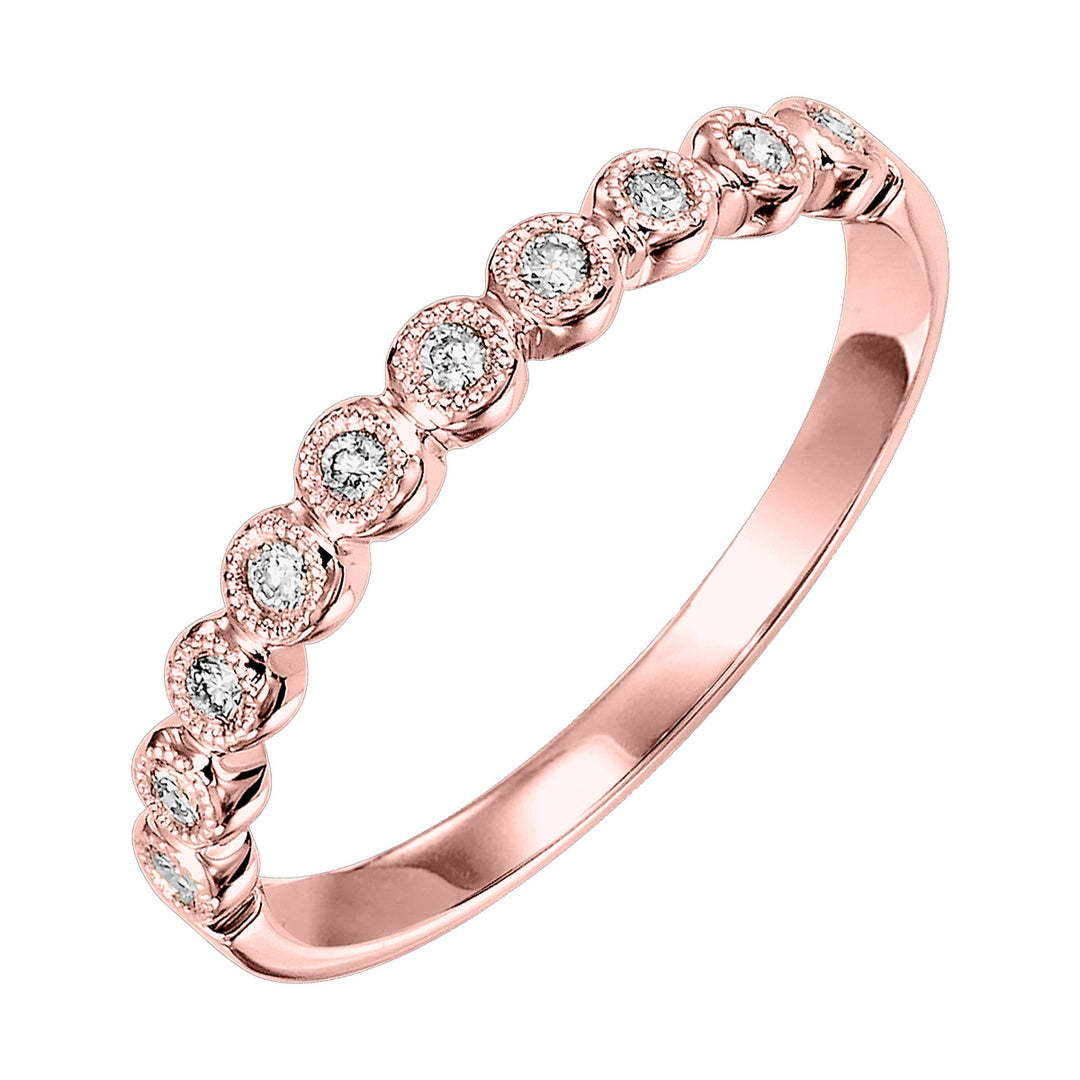 10Kt Rose Gold Diamond 1/10Ctw Ring