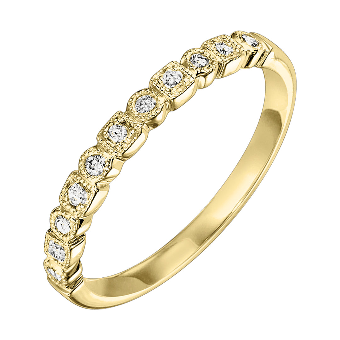 10Kt Yellow Gold Diamond 1/8Ctw Ring