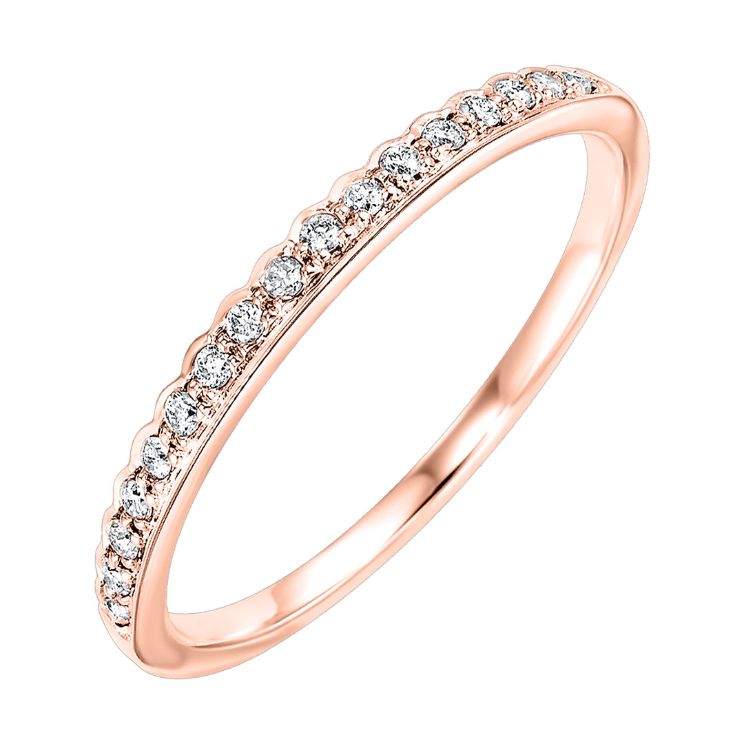 10Kt Rose Gold Diamond 1/8Ctw Ring