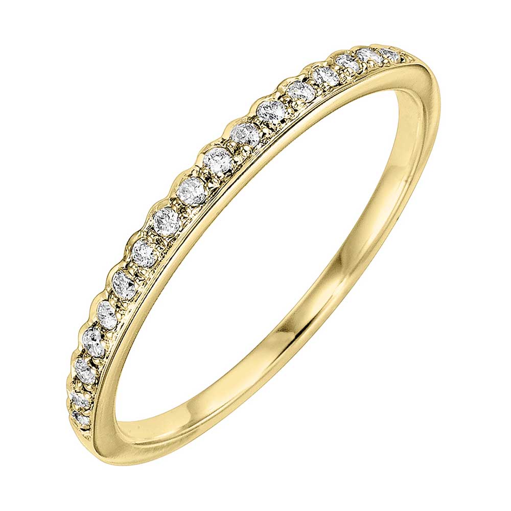 14Kt Yellow Gold Diamond 1/8Ctw Ring