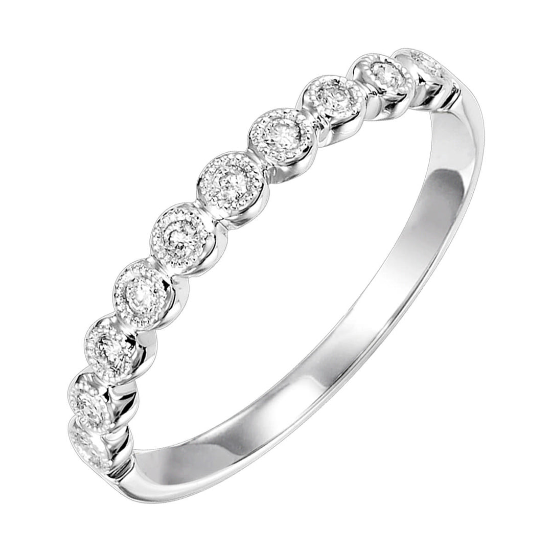 14Kt White Gold Diamond 1/10Ctw Ring