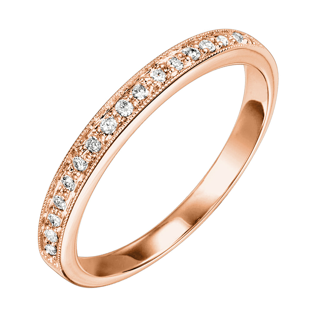 14Kt Rose Gold Diamond 1/8Ctw Ring