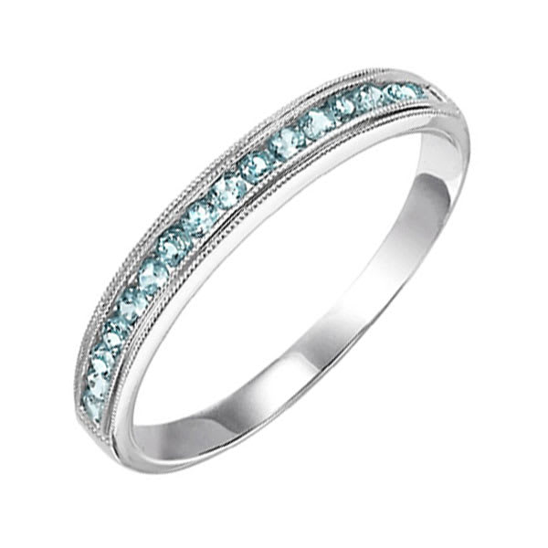 14Kt White Gold Aquamarine 1/3Ctw Ring