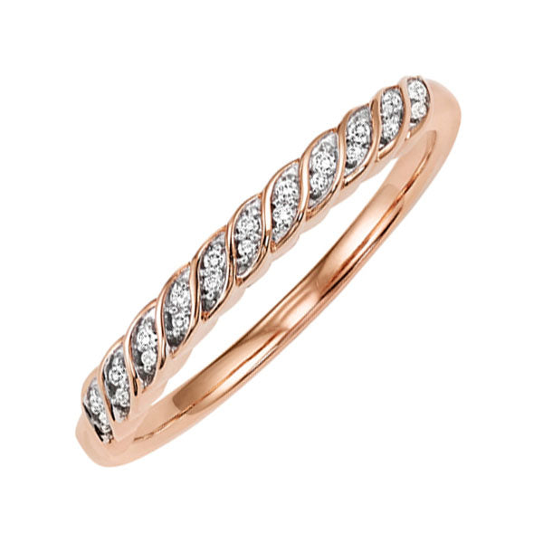 10Kt Rose Gold Diamond 1/20Ctw Ring