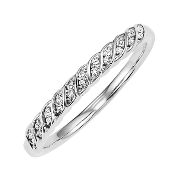 10Kt White Gold Diamond 1/20Ctw Ring