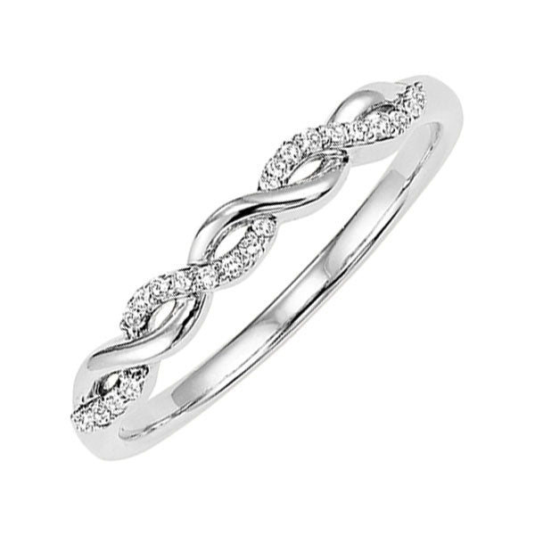 14Kt White Gold Diamond 1/20Ctw Ring